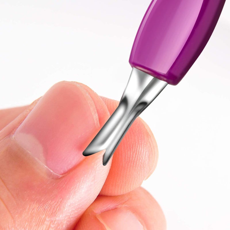 Arbootjin Cuticle Pusher Cuticle Trimmer Professional V Shaped Cuticle Remover Manicure Dead Skin Removal Tool Toe Nail Care for Home and Nail Shop (12Pcs) - Image 3